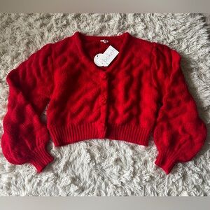 Red Cardigan (Bokeh)